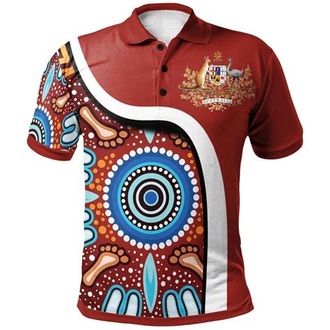 AIO Pride Aboriginal Polo Shirt Aboriginal Foot Indigenous Curve Aus