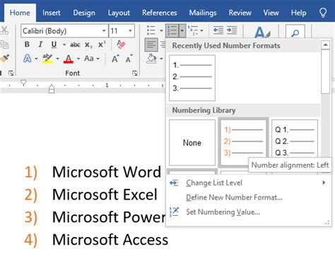 How To Put Numbers In Order Word