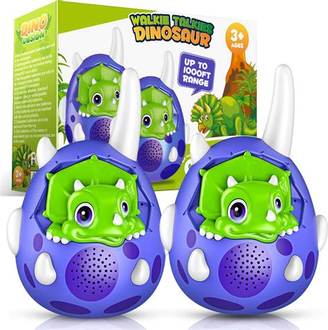 Veopoko Walkie Talkie Dinosaur Toys For 3 4 5 6 Year Old Boy T For