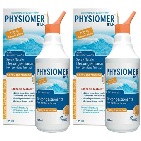 Physiomer Spray Nasale Ipertonico Set Da 2 2x135 Ml Redcare