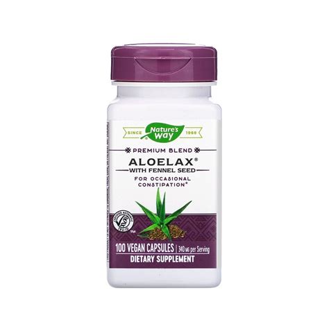 Aloelax Aloe Vera Y Semillas De Hinojo Mg De Nature S Waynatur