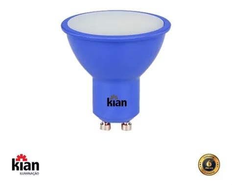 Lâmpada Decorativa Azul Dicróica Kian 4w Biv Gu10 MercadoLivre