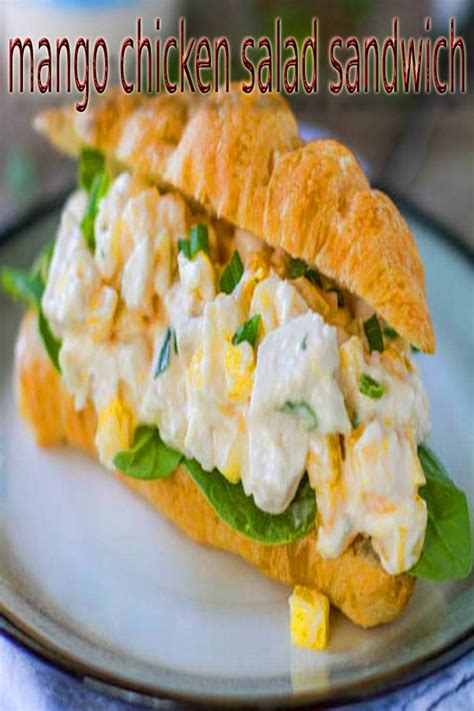 mango chicken salad sandwich - Masakan Ibu