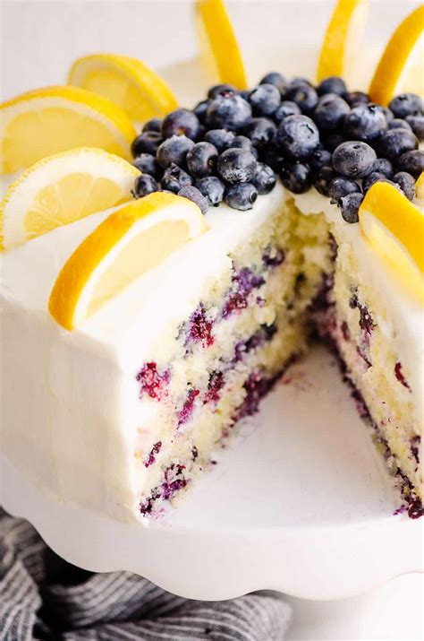 Blueberry Lemon Layer Cake