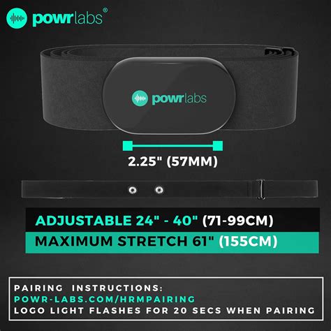 Powr Labs Monitor de frecuencia cardíaca Bluetooth monitor de