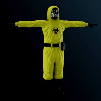 Escape The Backrooms Hazmat Free 3D Model By Cyberon1ck