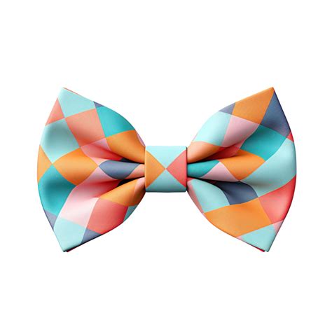 Colorful Bow Tie Isolated On Transparent Background 52243778 Png