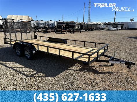 2024 Echo 7x18 5k Tandem Axle Utility Trailer