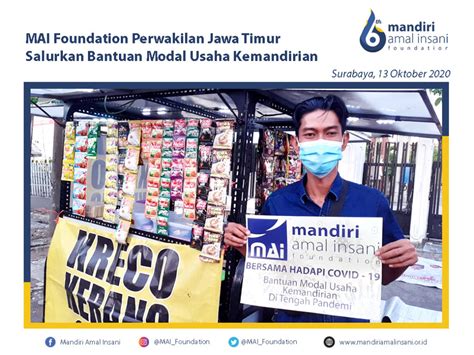 Mai Foundation Perwakilan Jawa Timur Salurkan Bantuan Modal Usaha