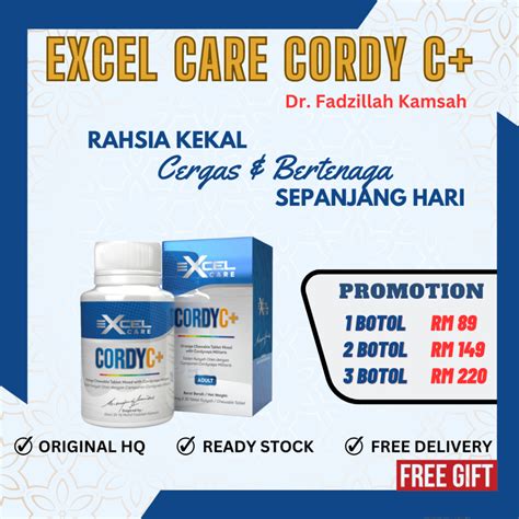 Excel Care Cordy C Dr Fadzilah Kamsah Cordyceps Shopee Malaysia