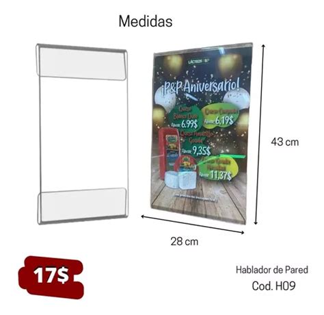 Hablador De Pared En Acrilico Mm Cm X Cm Mercadolibre