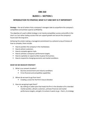 Obs Summary Notes Obs Summary Notes Block Introduction To