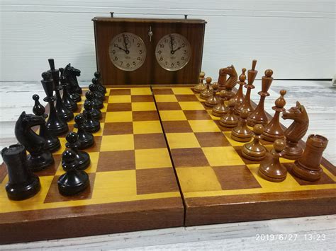 Antique Soviet Chess Set Old Russian Vintage Chess Set | Etsy | Vintage ...