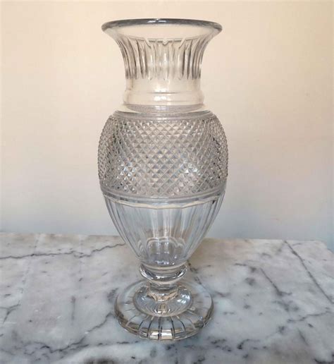 Baccarat Grand Vase Medicis En Cristal Taillé Modèle Eurydice Vase