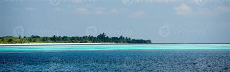 maldives tropical paradise beach crystal water coconut tree island ...