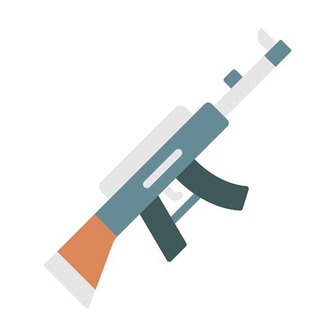 Premium Vector Assault Rifle Icon Style