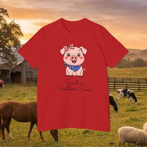 Sweet as Southern Sass Pig Tee – Merchievo Merchandise