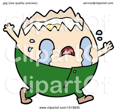 Cracked Humpty Dumpty Clipart