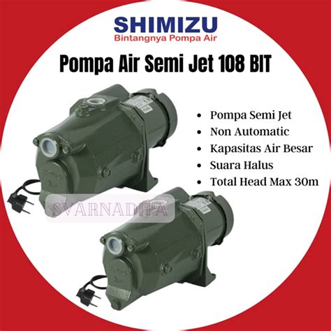 Pompa Air Shimizu Water Pump Semi Jet Bit Svarna Dipa