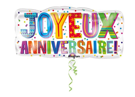 Folieballon Joyeux Anniversaire Banner Party Be