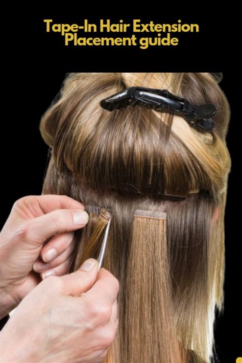 Tape In Hair Extension Placement Guide In Tape In Hair