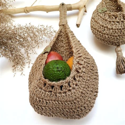 Cesta De Frutas Colgante De Pared Conjunto De Dos Etsy