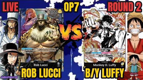 OP7 Rob Lucci VS B Y Luffy I HAD 1x CARD LEFT IN MY DECK One