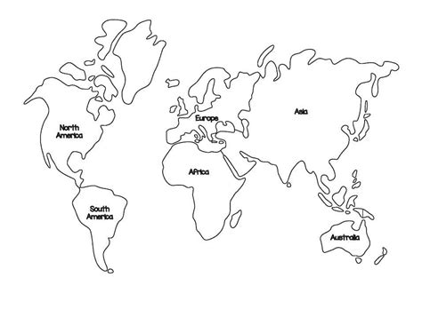 Desenhos De Mapa Mundi Grátis Para Crianças Para Colorir E Imprimir