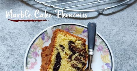 Resep Marble Cake Ekonomis Moist Tanpa Pengembang Oleh Indah