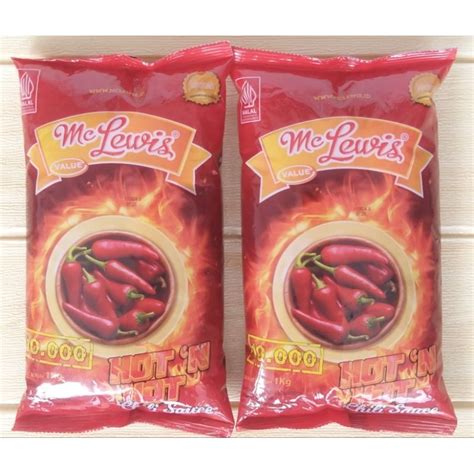 Jual Mc Lewis Chili Sauce Hot N Hot Kg Mc Lewis Hot N Hot Saus