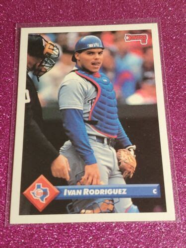 Donruss Texas Rangers Baseball Card Ivan Rodriguez Ebay