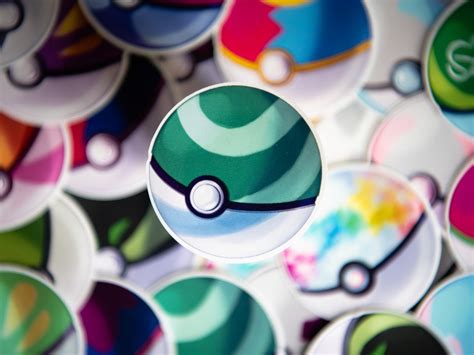 LGBTQ Pride Flag Gay Men Pokemon Pokeball Inspired Sticker Etsy