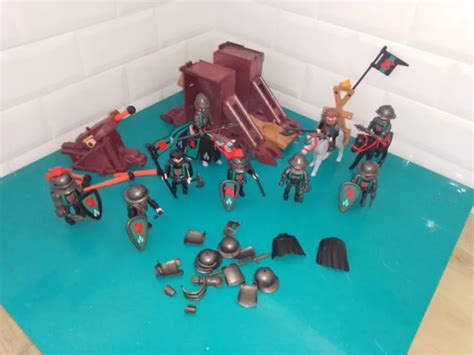 LOT FIGURINES PLAYMOBIL chevaliers de l aigle cavaliers moyen âge