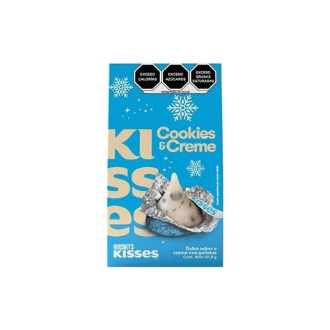 CHOCOLATE HERSHEYS KISSES CAJA COOKIES CREME 121 8G