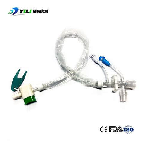 Medical H H Pvc Closed Suction Catheter System Disposables Tracheal