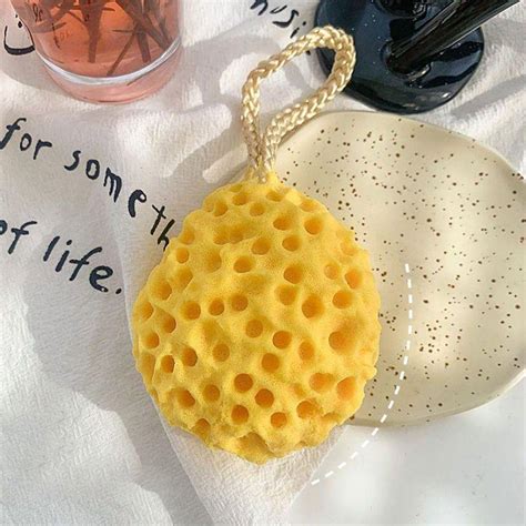 Exfoliating Sponge Bath Ball Soft Shower Puff Mini Cleaning Brush