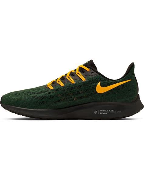 Nike Green Bay Packers Air Zoom Pegasus 36 Running Shoes For Men Lyst