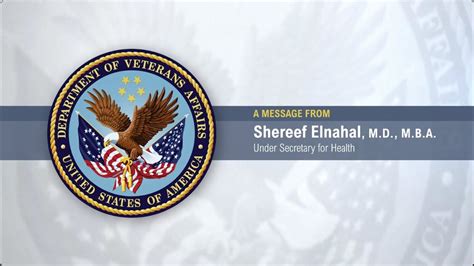 An Update From Va Under Secretary For Health Dr Shereef Elnahal Youtube