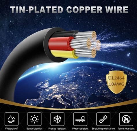 Core Royal Cord Awg Wire High Temp Pvc Insulated Sheathed Power