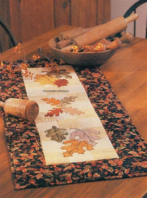 Falling Leaves Quilt Pattern Pieced Applique Fr F