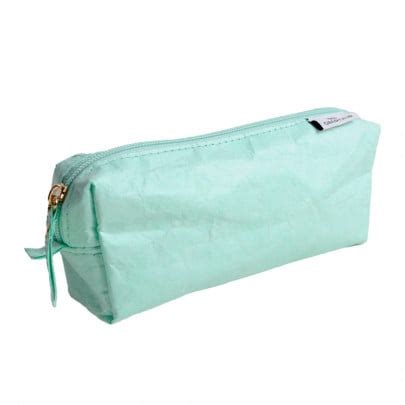 Trousse Rectangulaire Oberthur Colors Paper Vert Pastel Effet Froiss