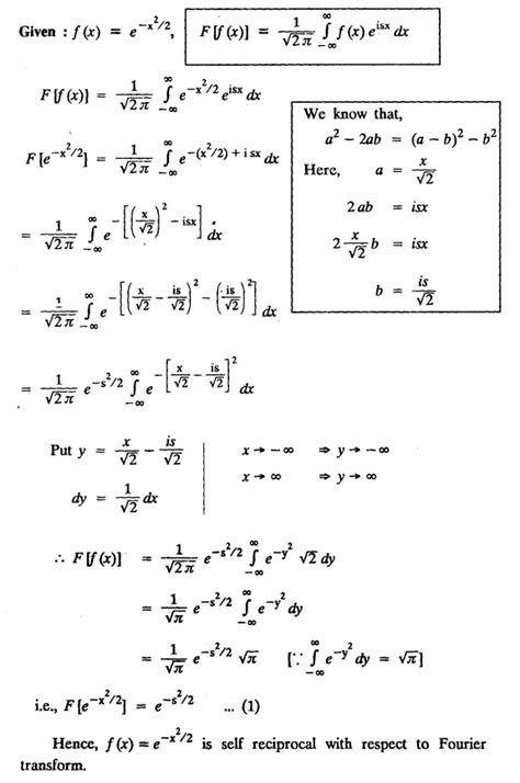 Fourier Transform Pair Definition Properties Proof Statement