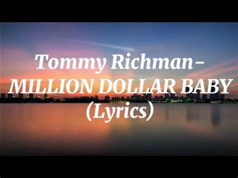 Tommy Richman MILLION DOLLAR BABY Lyrics YouTube