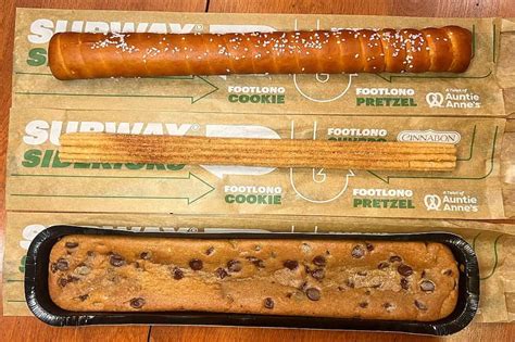 Subways New Footlong Cookie Churro And Pretzel Are A Total Letdown