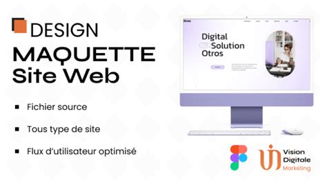 Je vais créer la maquette UX UI design de votre site web avec Figma par