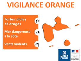 La Guadeloupe Est En Vigilance Orange Pour Fortes Pluies Orages Vent