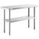 Regency X Gauge Stainless Steel Commercial Work Table