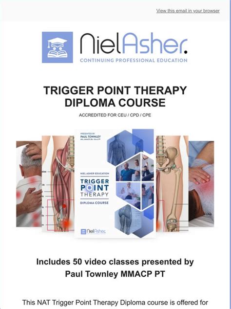 Niel Asher Education New Online Trigger Point Therapy Diploma Milled