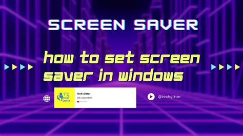 How To Set Screen Saver In Windows Change Screensaver On Windows