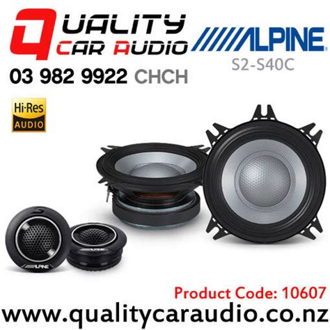 Alpine S S C W W Rms Way Component Car Speakers Pair